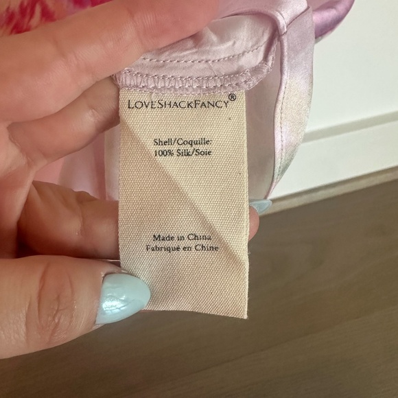 LoveShackFancy Castle Floral Midi Skirt in Pink - Picture 6 of 10